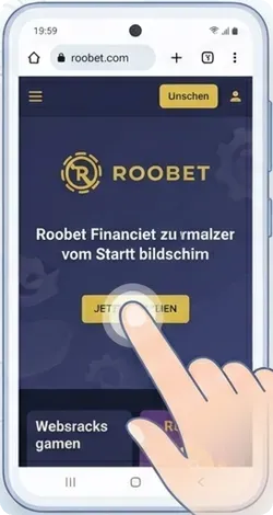Roobet-Webseite in Chrome öffnen